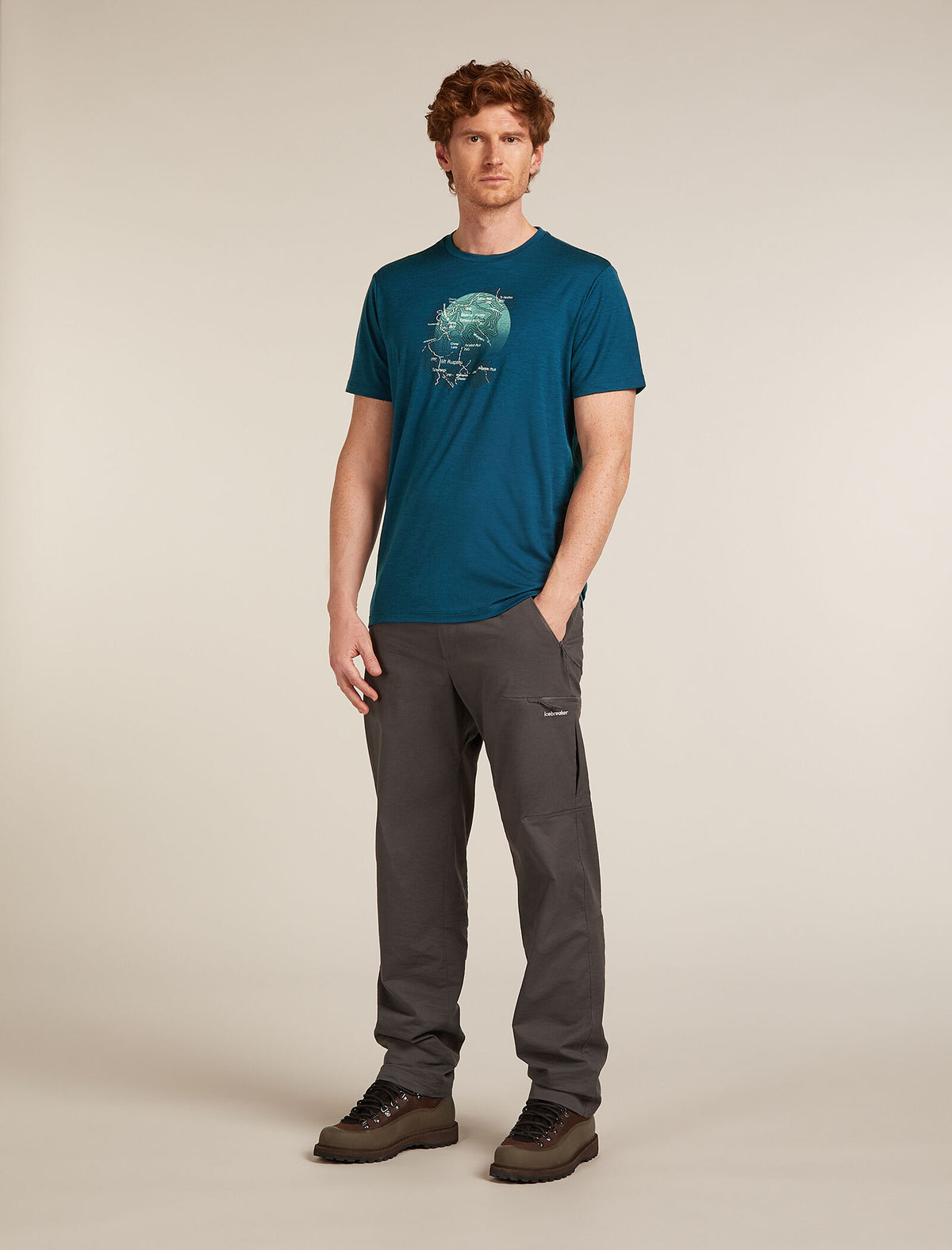 Men's Merino 150 Tech Lite Short Sleeve T-Shirt Ruapehu Round  - 3