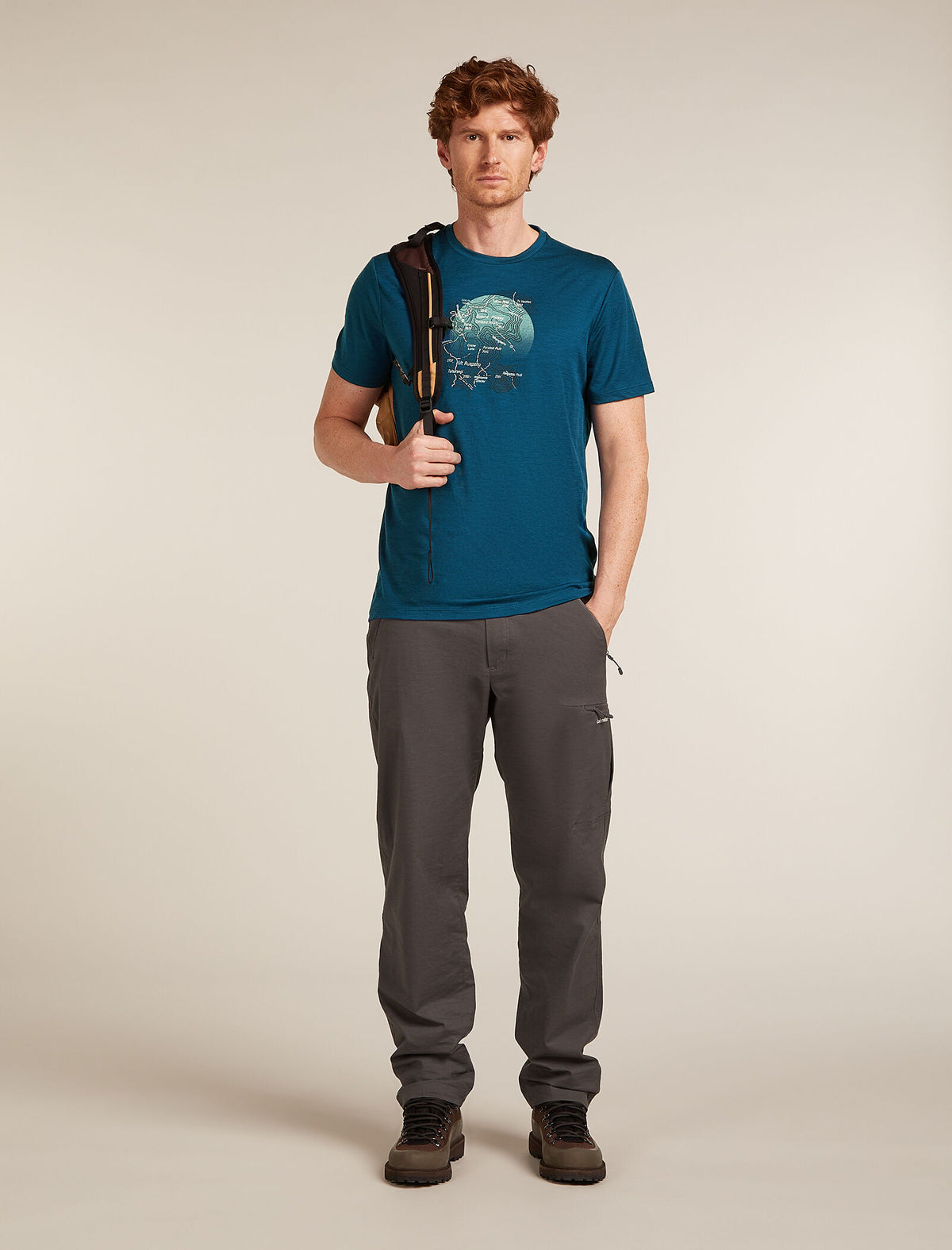 Men's Merino 150 Tech Lite Short Sleeve T-Shirt Ruapehu Round  - 4