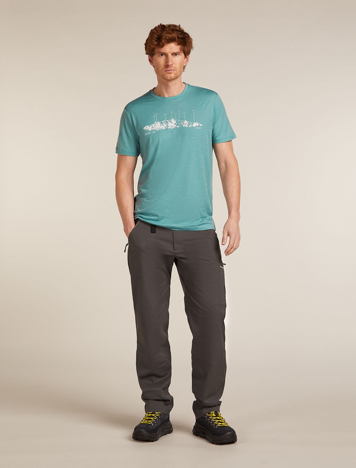 Men's Merino 150 Tech Lite Short Sleeve T-Shirt The Peaks  - 3