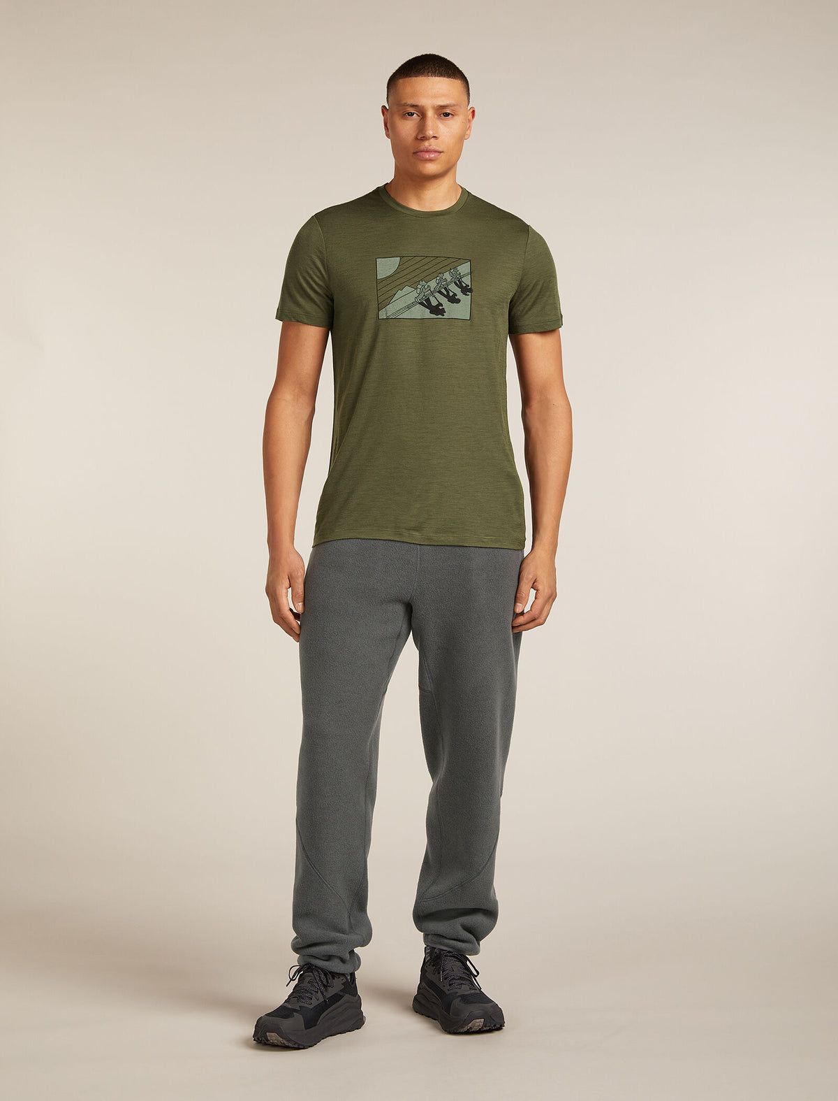 Men's Merino 150 Tech Lite Short Sleeve T-Shirt In The Wild Loden - 3