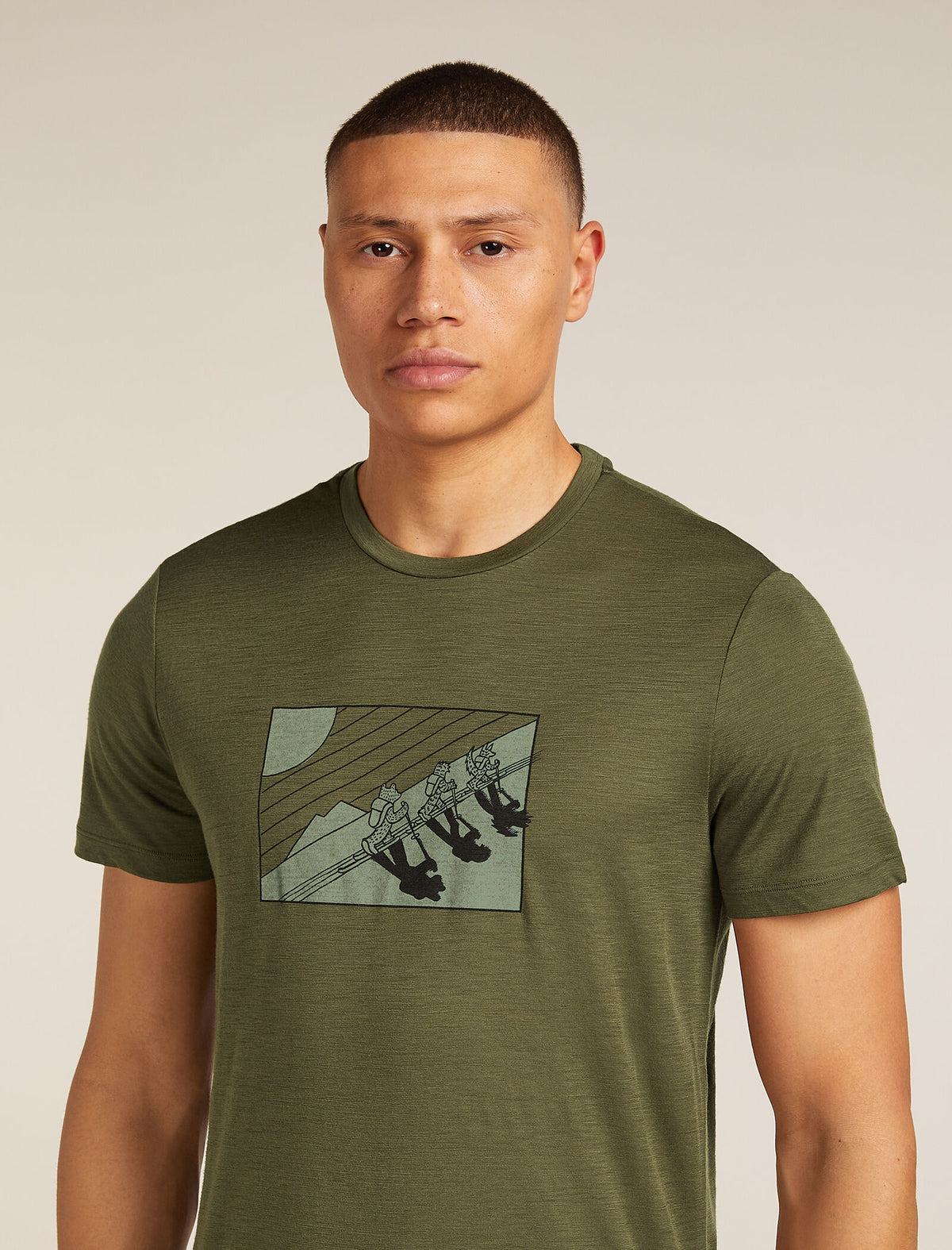 Men's Merino 150 Tech Lite Short Sleeve T-Shirt In The Wild Loden - 6