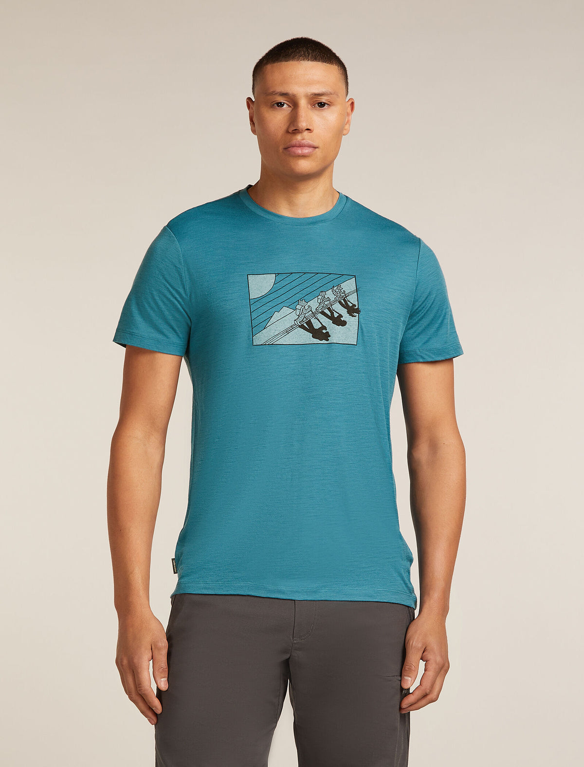 Men's Merino 150 Tech Lite Short Sleeve T-Shirt In The Wild Topaz - 1