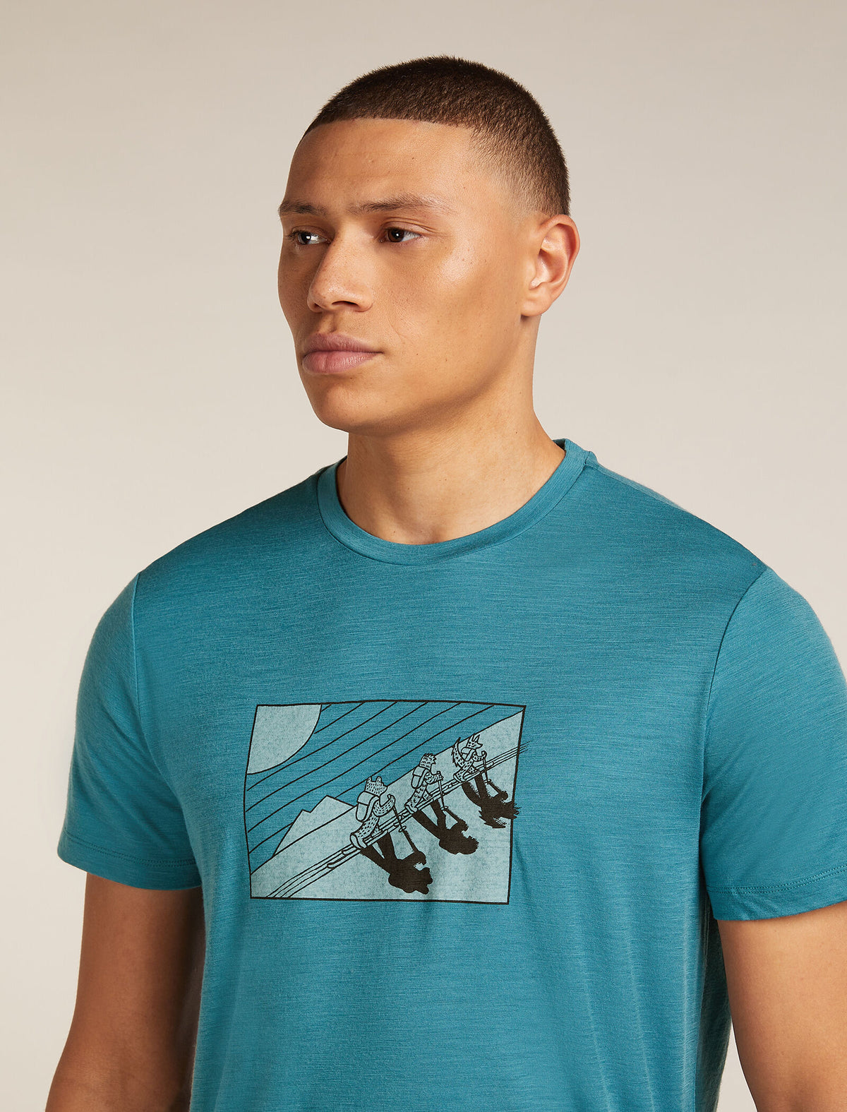 Men's Merino 150 Tech Lite Short Sleeve T-Shirt In The Wild Topaz - 6