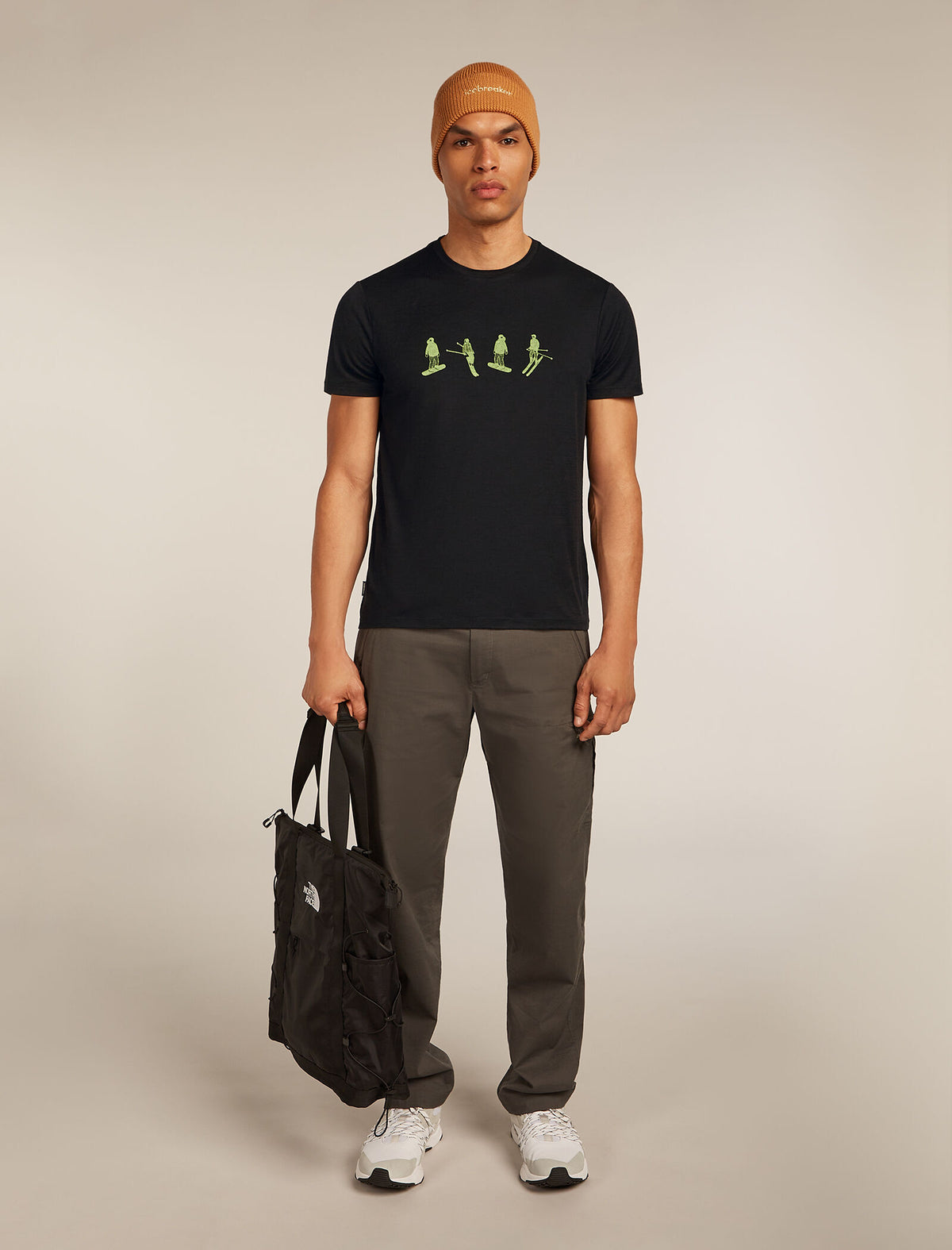 Men's Merino 150 Tech Lite Short Sleeve T-Shirt Snow Day Black - 5