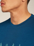 Men's Merino 150 Tech Lite Short Sleeve T-Shirt Snow Day Atlantis - 6