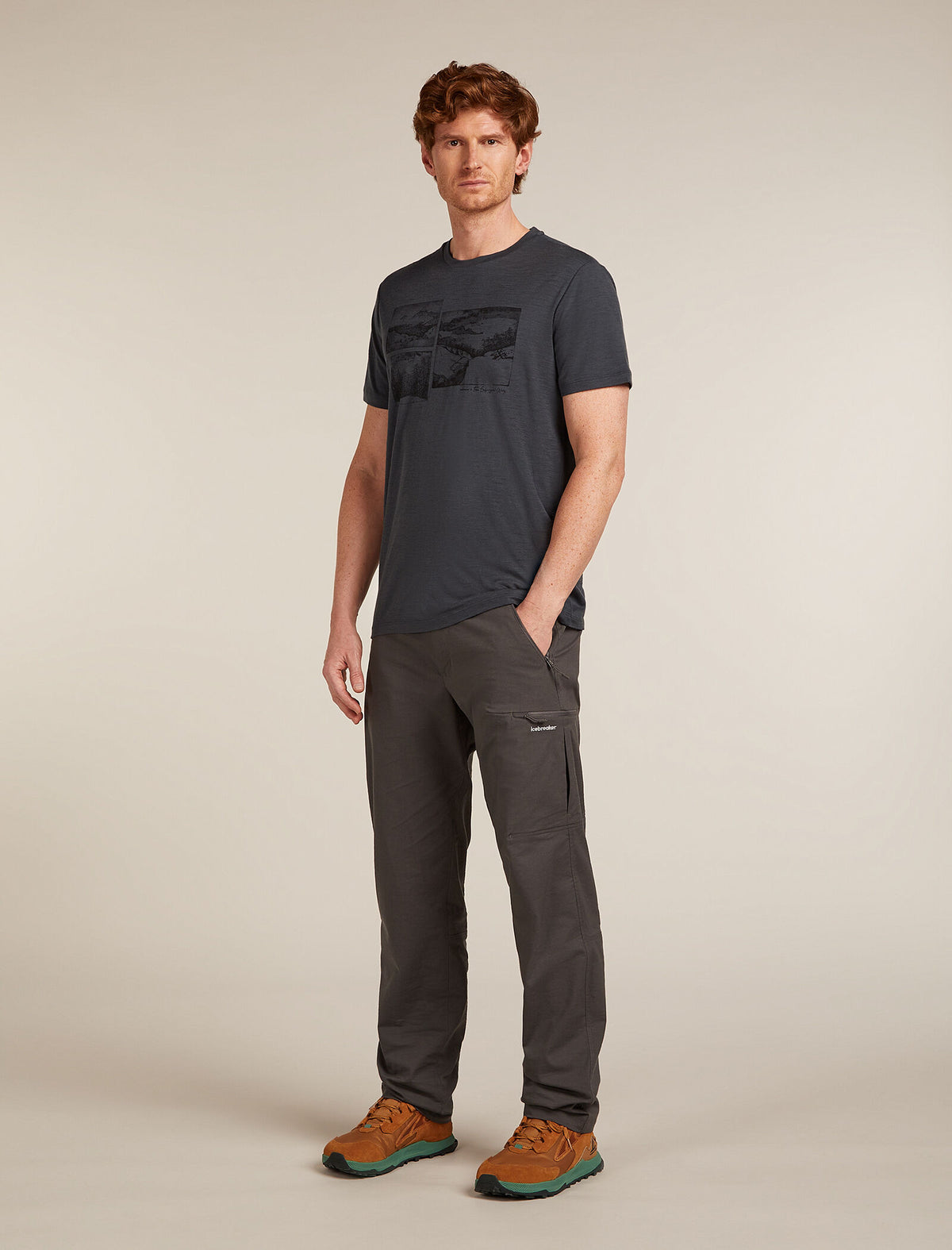 Men's Merino 150 Tech Lite Short Sleeve T-Shirt The Climb Obsidian - 3