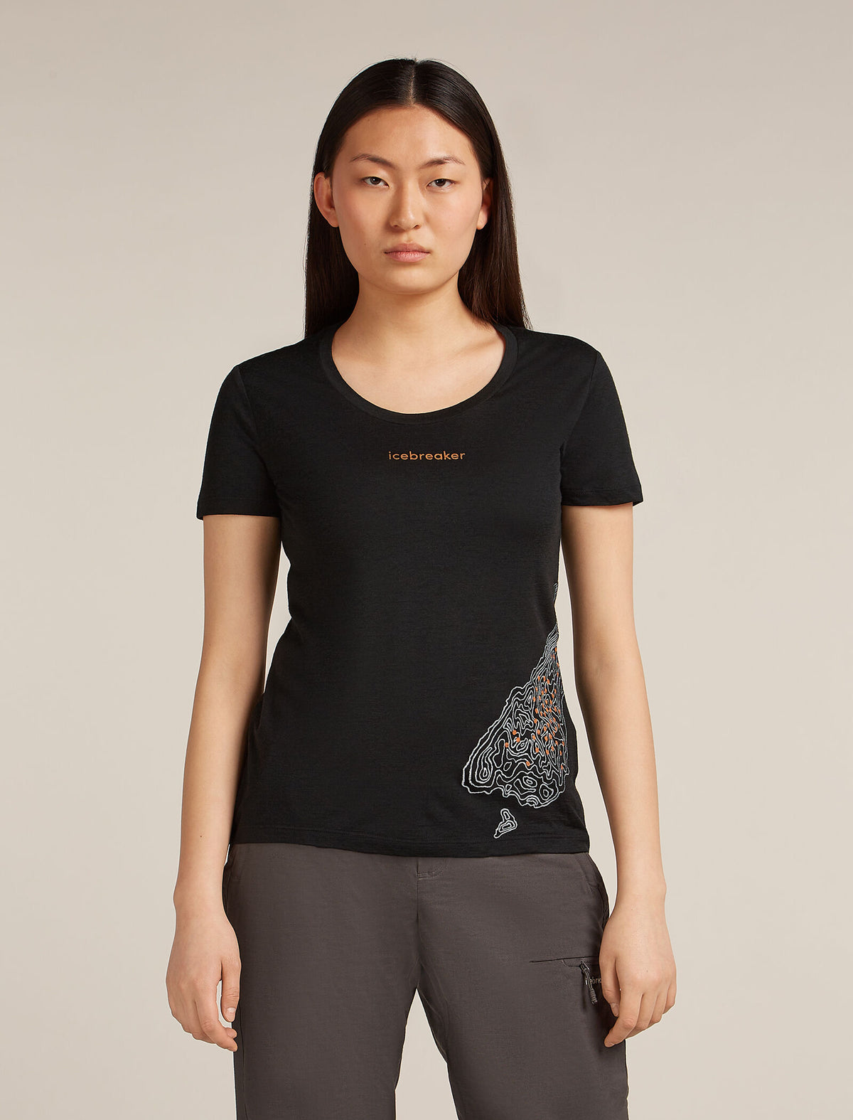 Women's Merino 150 Tech Lite Short Sleeve Scoop T-Shirt 30th Anniversary Black - 1