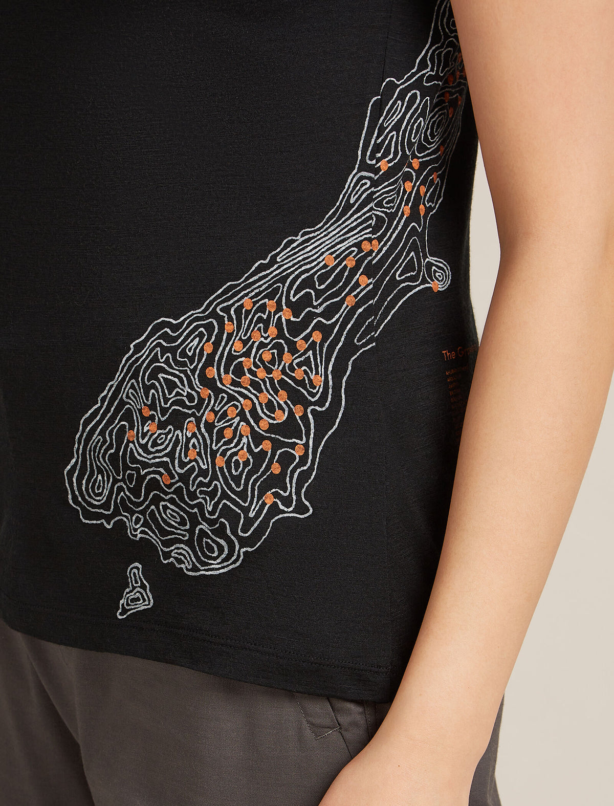 Women's Merino 150 Tech Lite Short Sleeve Scoop T-Shirt 30th Anniversary Black - 5