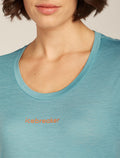 Women's Merino 150 Tech Lite Short Sleeve Scoop T-Shirt 30th Anniversary Hydro - 6