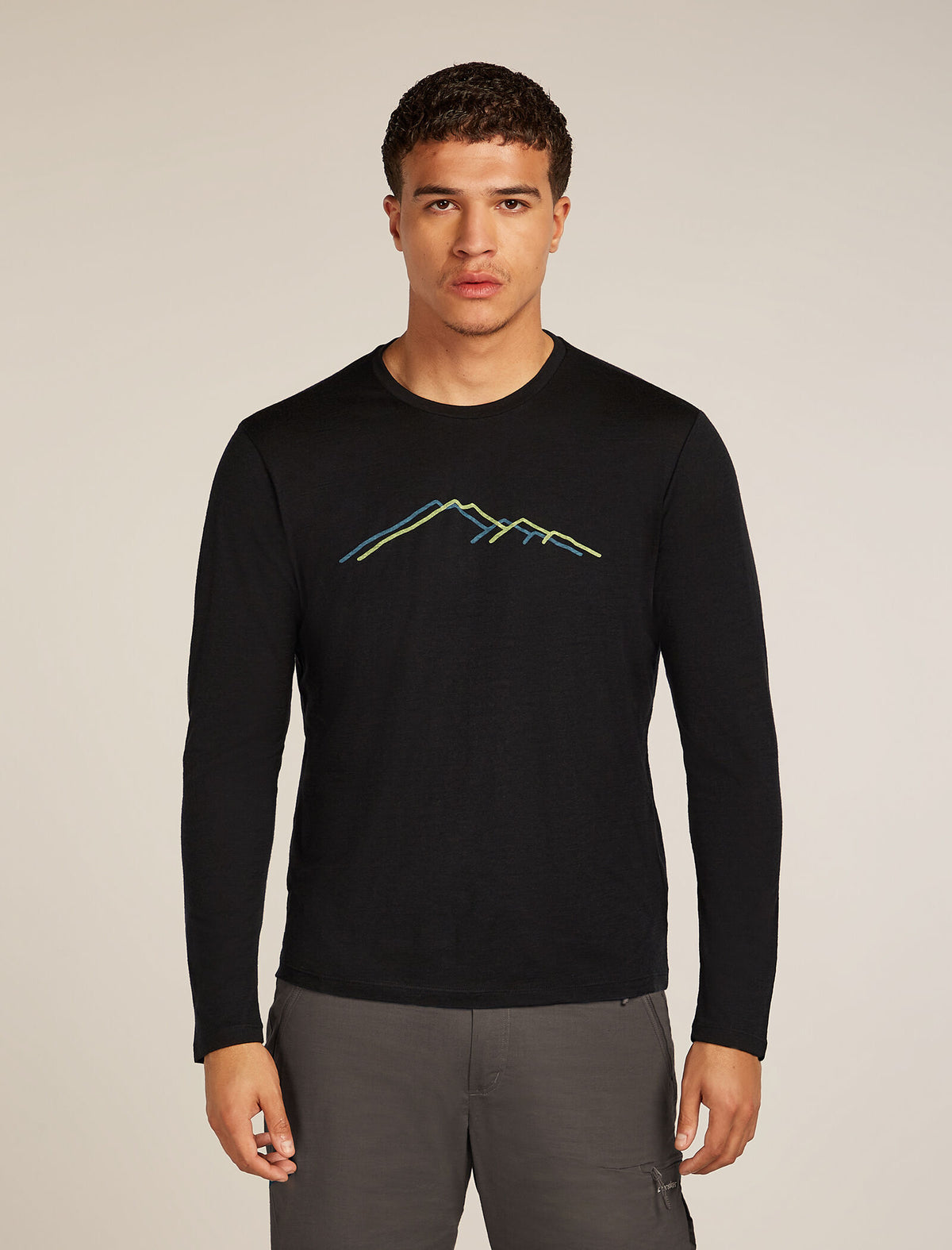 Men's Merino 150 Tech Lite Long Sleeve T-Shirt Rainer Ridge Black - 1