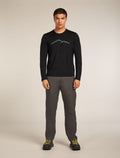Men's Merino 150 Tech Lite Long Sleeve T-Shirt Rainer Ridge Black - 3