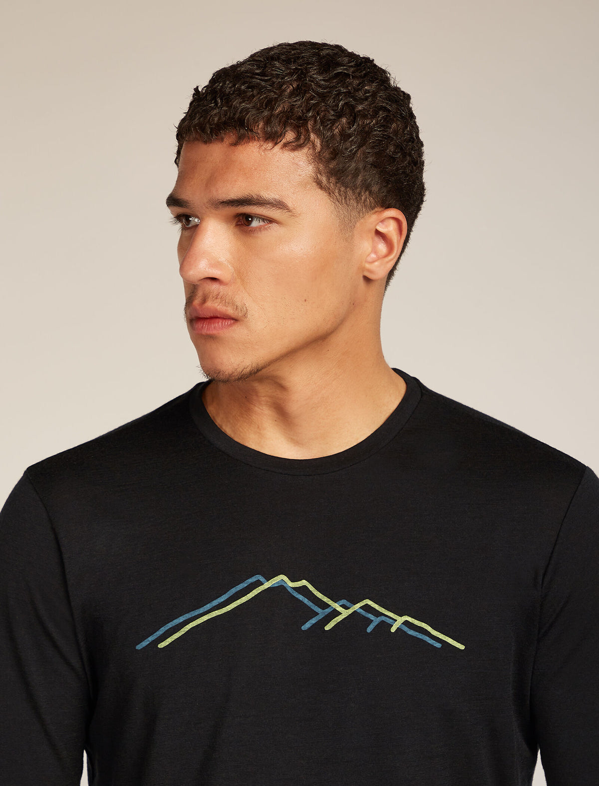 Men's Merino 150 Tech Lite Long Sleeve T-Shirt Rainer Ridge Black - 5