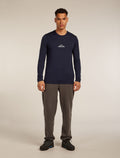 Men's Merino 150 Tech Lite Long Sleeve T-Shirt Road To Cook Midnight Navy - 3