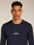 Men's Merino 150 Tech Lite Long Sleeve T-Shirt Road To Cook Midnight Navy - 5