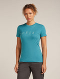 Women's Merino 150 Tech Lite Short Sleeve T-Shirt Snow Day Topaz - 1