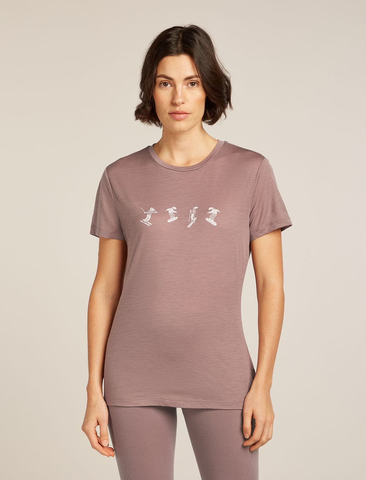 Women's Merino 150 Tech Lite Short Sleeve T-Shirt Snow Day Summit - 1