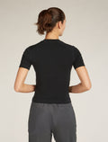 Women's Merino Blend 260 Seamless Rib Short Sleeve Mock Neck Thermal Top  - 2