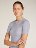 Women's Merino Blend 260 Seamless Rib Short Sleeve Mock Neck Thermal Top  - 6