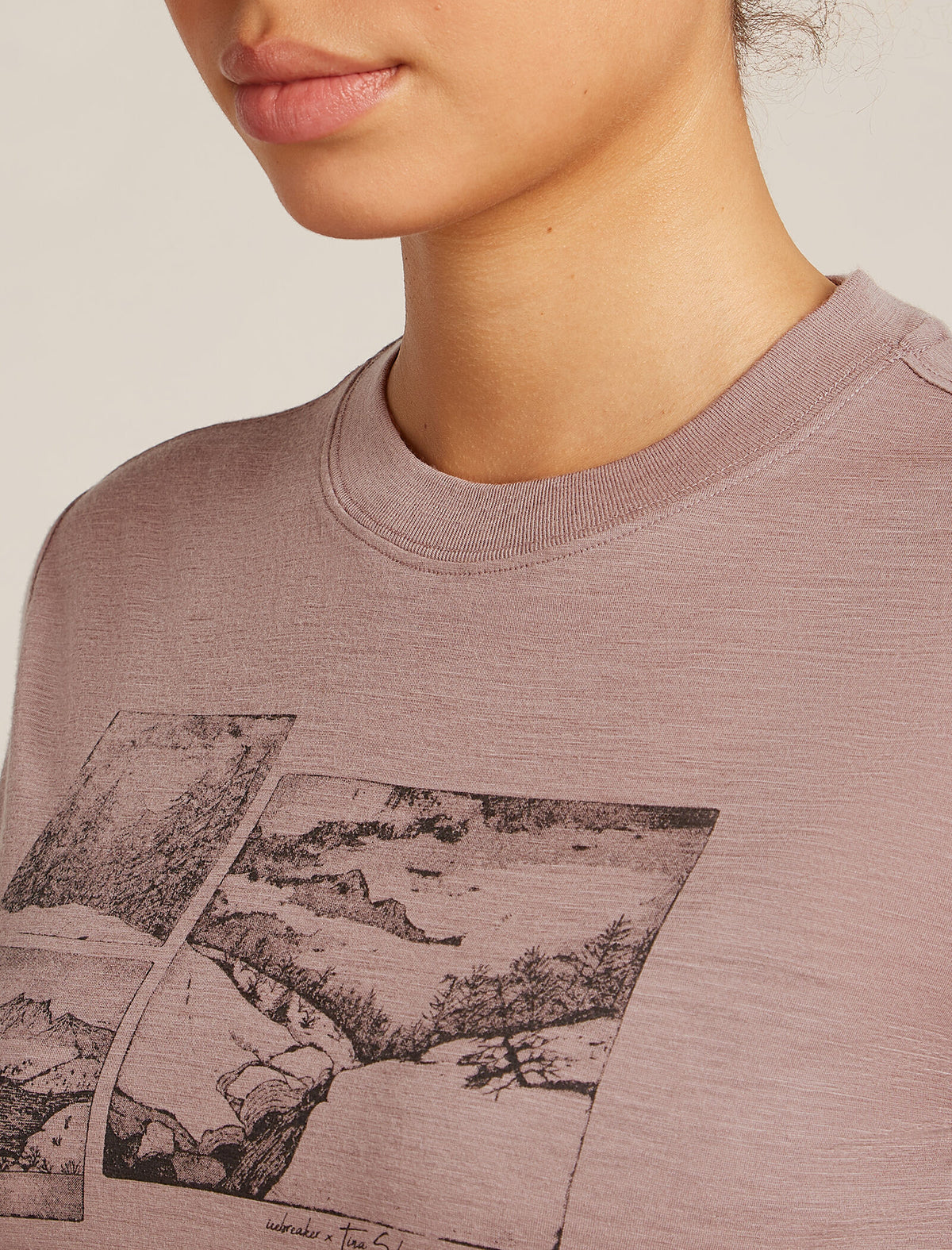 Women's Merino 150 Tech Lite Short Sleeve Crop T-Shirt The Climb Summit - 6