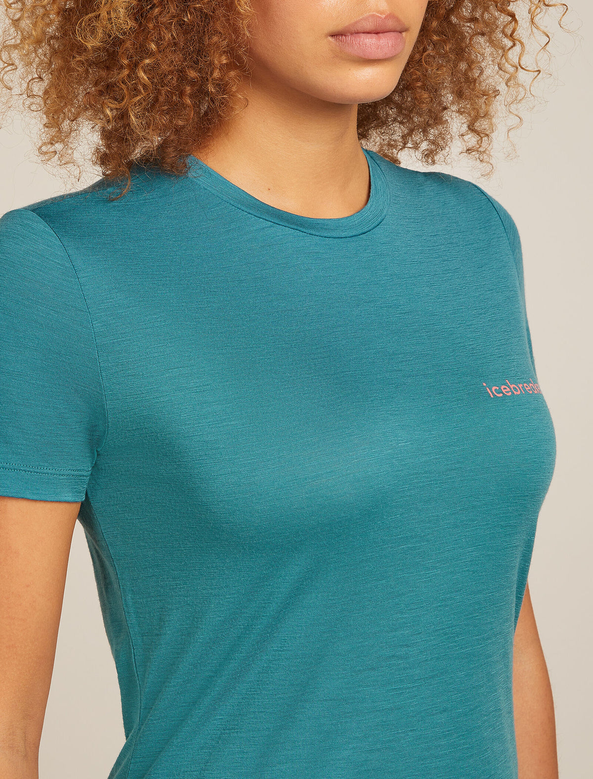 Women's Merino 150 Tech Lite Short Sleeve T-Shirt IB Wordmark Topaz - 6