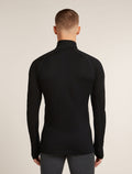 Men's Merino 200 ZoneKnit™ Long Sleeve Half Zip Thermal Top Black - 2