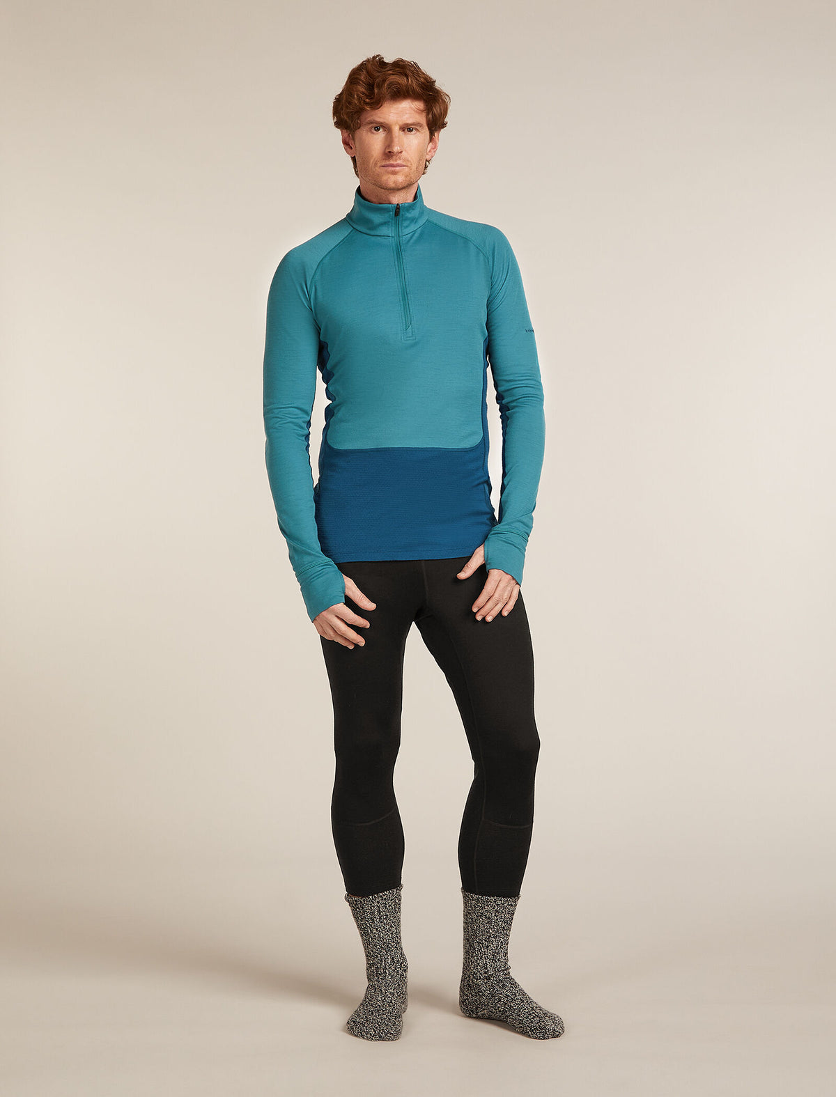 Men's Merino 200 ZoneKnit™ Long Sleeve Half Zip Thermal Top  - 10