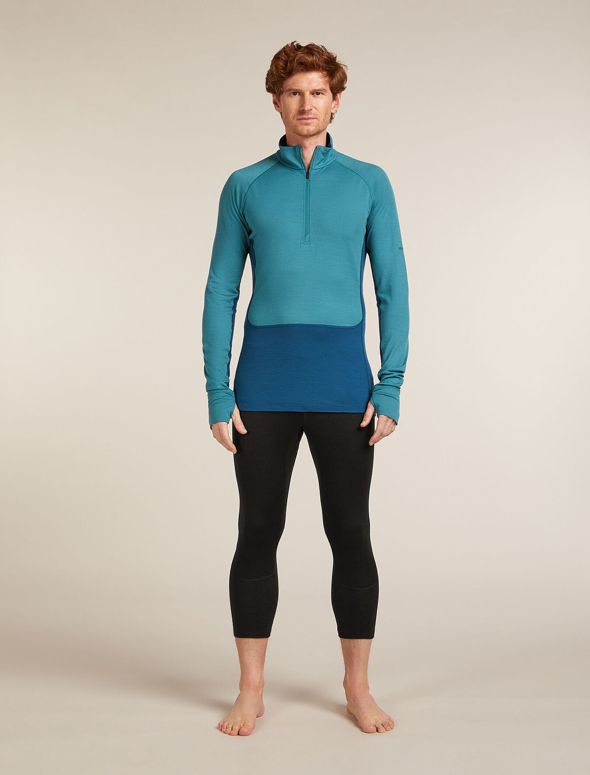 Men's Merino 200 ZoneKnit™ Long Sleeve Half Zip Thermal Top  - 3