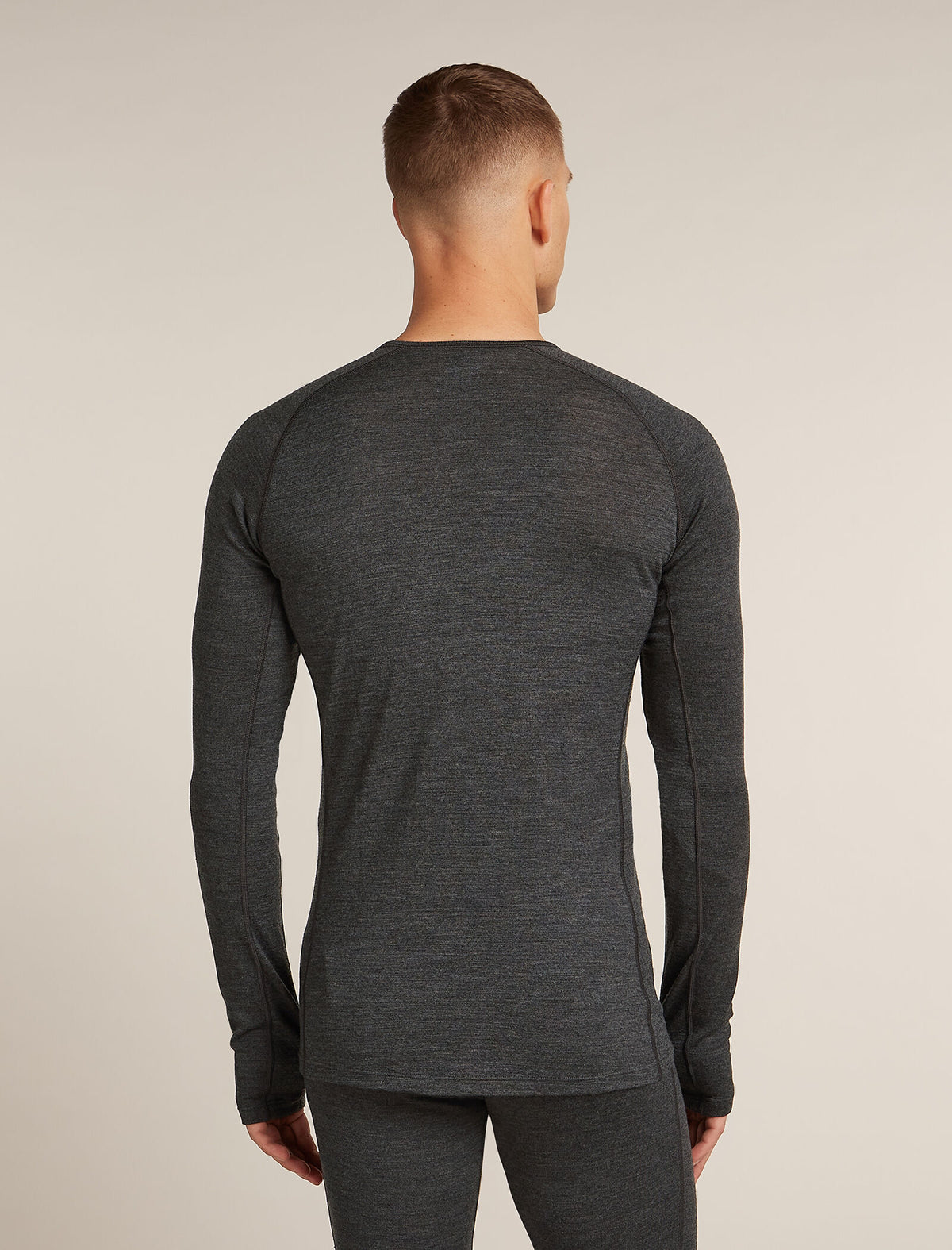 Men's Merino 260 ZoneKnit™ Long Sleeve Crewe Thermal Top Jet Heather - 2