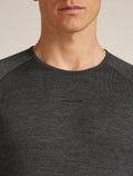 Men's Merino 260 ZoneKnit™ Long Sleeve Crewe Thermal Top Jet Heather - 6