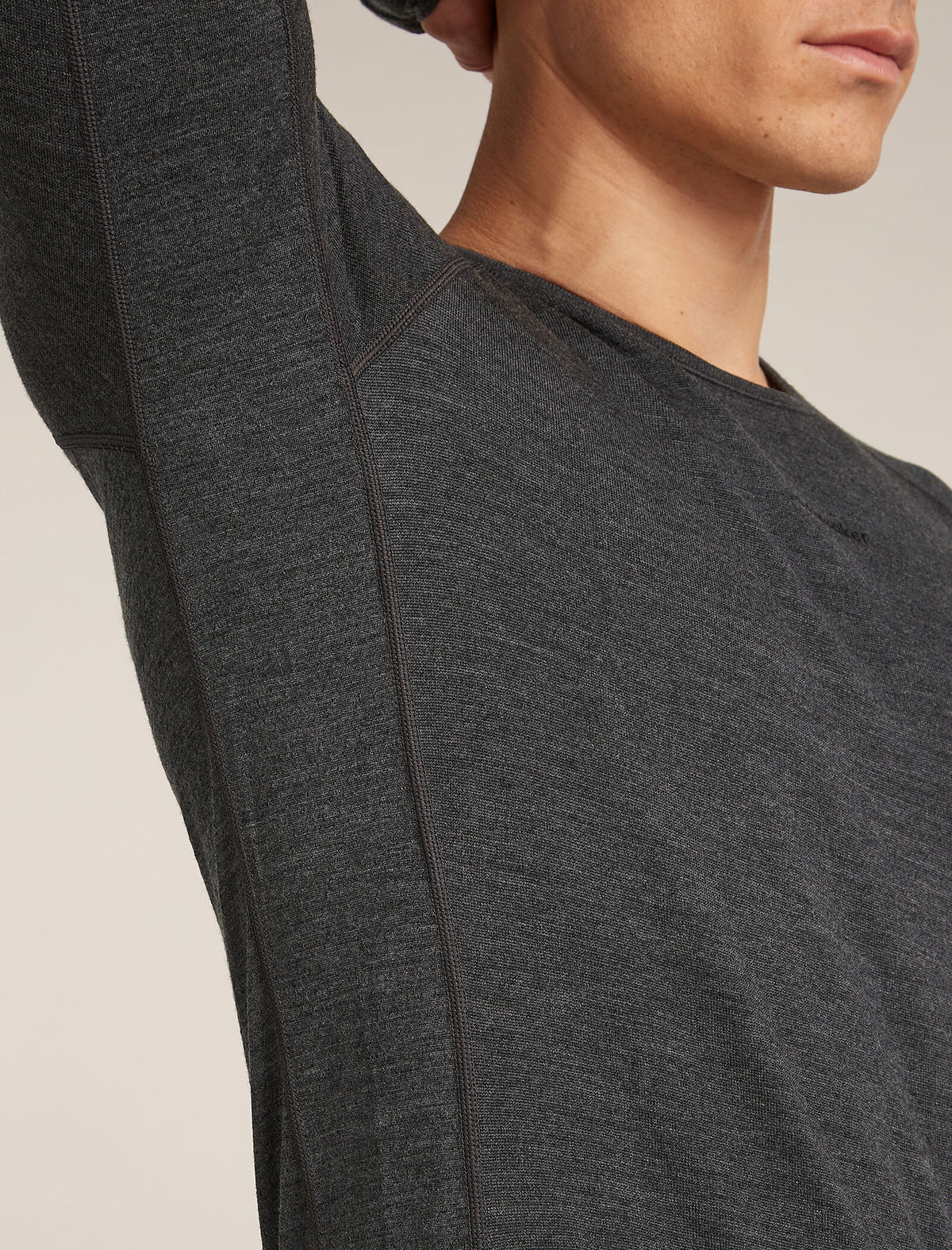 Men's Merino 260 ZoneKnit™ Long Sleeve Crewe Thermal Top Jet Heather - 7