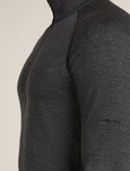 Men's Merino 260 ZoneKnit™ Long Sleeve Half Zip Thermal Top Jet Heather - 9