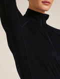Women's Merino 200 ZoneKnit™ Long Sleeve Half Zip Thermal Top Black - 9