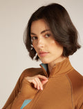 Women's Merino 200 ZoneKnit™ Long Sleeve Half Zip Thermal Top Hydro/Trail - 8