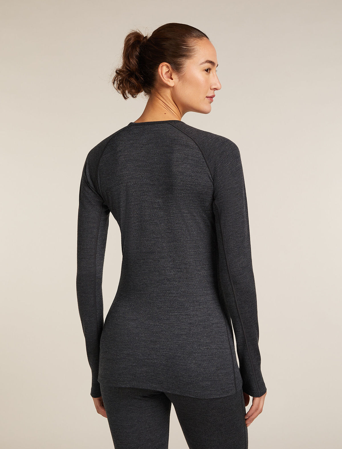 Women's Merino 260 ZoneKnit™ Long Sleeve Crewe Thermal Top Jet Heather - 2