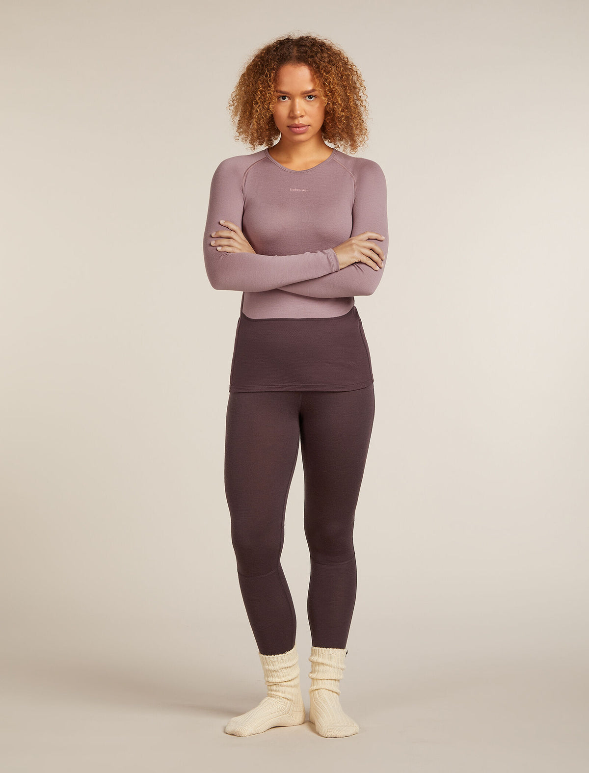 Women's Merino 260 ZoneKnit™ Long Sleeve Crewe Thermal Top Java/Summit - 10