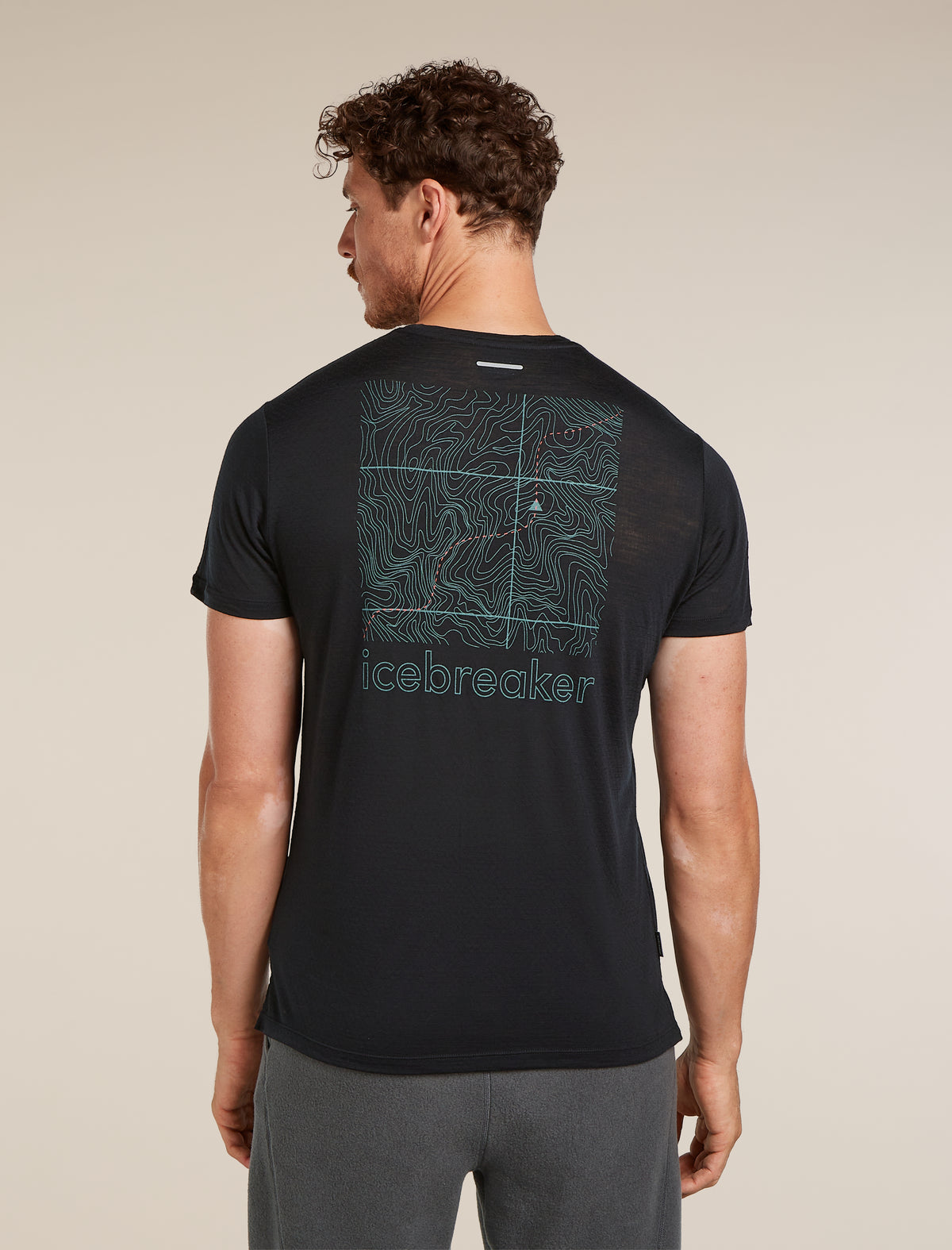 Men's Merino Blend 125 Cool-Lite™ Sphere Short Sleeve T-Shirt Trail Black - 2