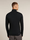 Men's Merino Blend 300 RealFleece™ Descender Long Sleeve Zip Jacket Black - 2