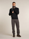Men's Merino Blend 300 RealFleece™ Descender Long Sleeve Zip Jacket Black - 4