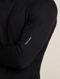 Men's Merino Blend 300 RealFleece™ Descender Long Sleeve Zip Jacket Black - 5
