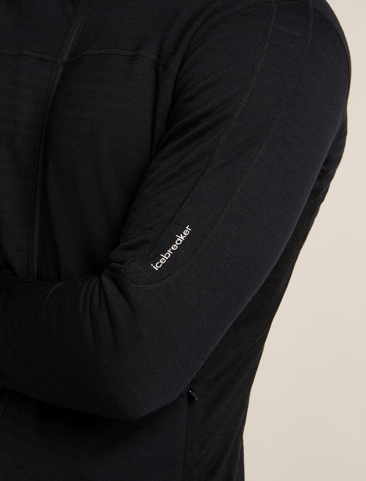 Men's Merino Blend 300 RealFleece™ Descender Long Sleeve Zip Jacket Black - 5