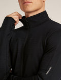 Men's Merino Blend 300 RealFleece™ Descender Long Sleeve Zip Jacket Black - 8