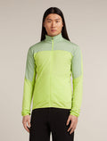 Men's Merino Blend 300 RealFleece™ Descender Long Sleeve Zip Jacket Peridot/Seaglass - 1
