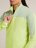 Men's Merino Blend 300 RealFleece™ Descender Long Sleeve Zip Jacket Peridot/Seaglass - 6