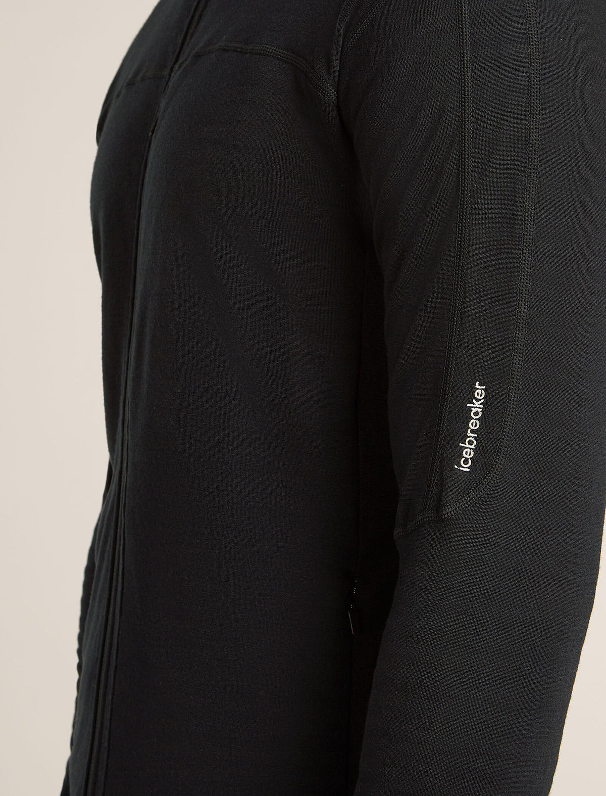 Men's Merino Blend 300 RealFleece™ Descender Long Sleeve Zip Hoodie Black - 5