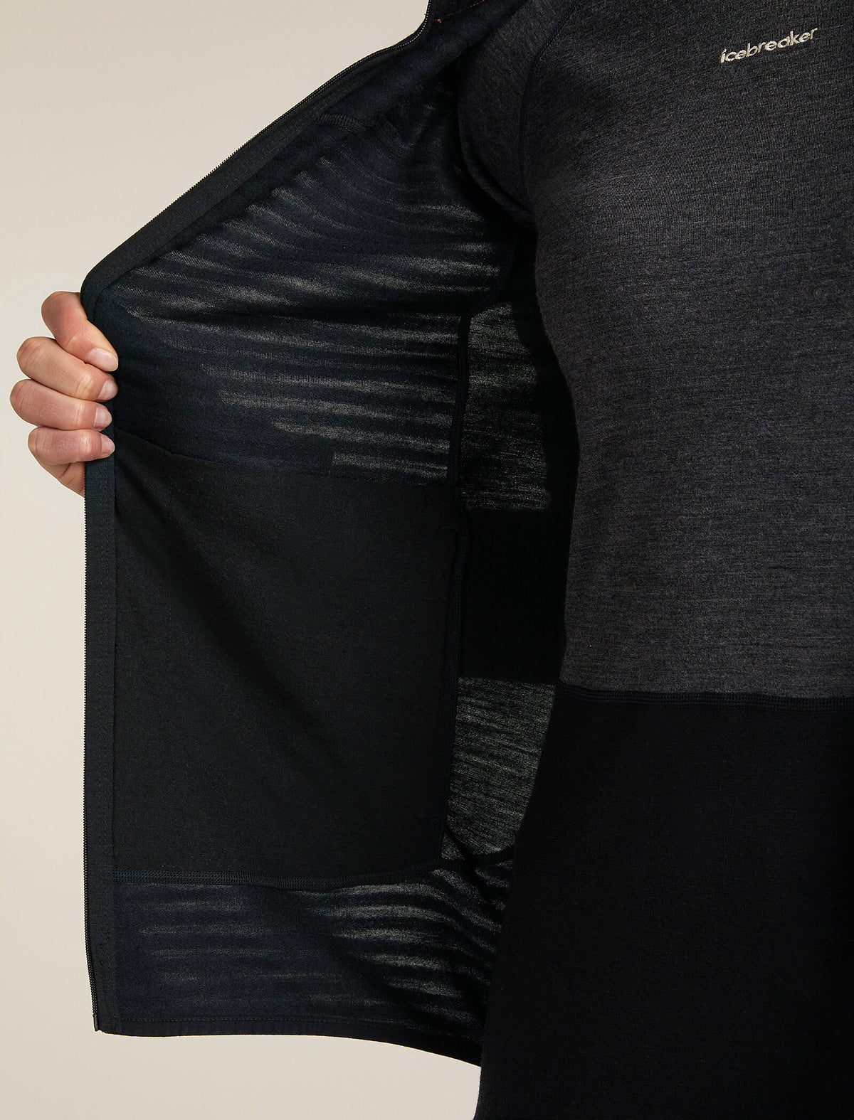 Women's Merino Blend 300 RealFleece™ Descender Long Sleeve Zip Jacket Black - 9