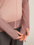 Women's Merino Blend 300 RealFleece™ Descender Long Sleeve Zip Jacket Summit/Blush - 6