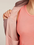 Women's Merino Blend 300 RealFleece™ Descender Long Sleeve Zip Jacket Summit/Blush - 9