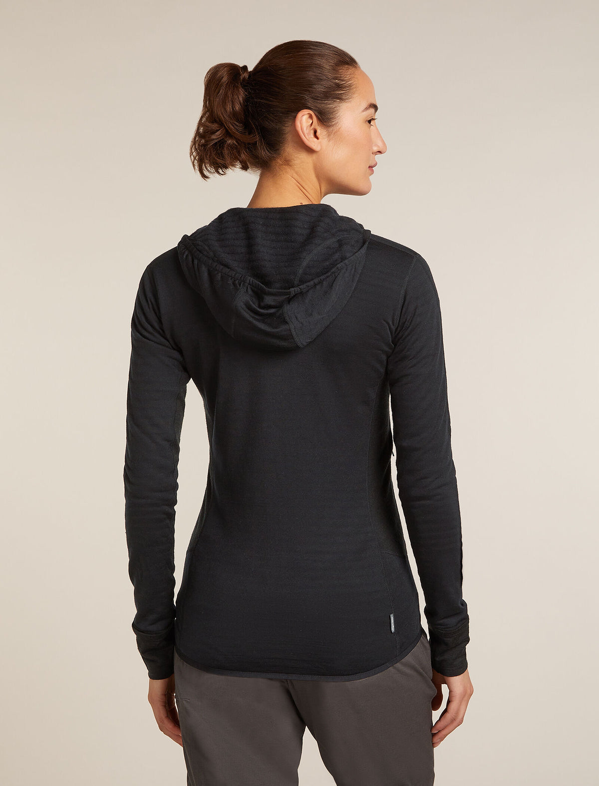 Women's Merino Blend 300 RealFleece™ Descender Long Sleeve Zip Hoodie Black - 2