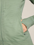 Women's Merino Blend 300 RealFleece™ Descender Long Sleeve Zip Hoodie Seaglass - 9