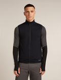 Men's Merino Blend 300 RealFleece™ Descender Vest Black - 1